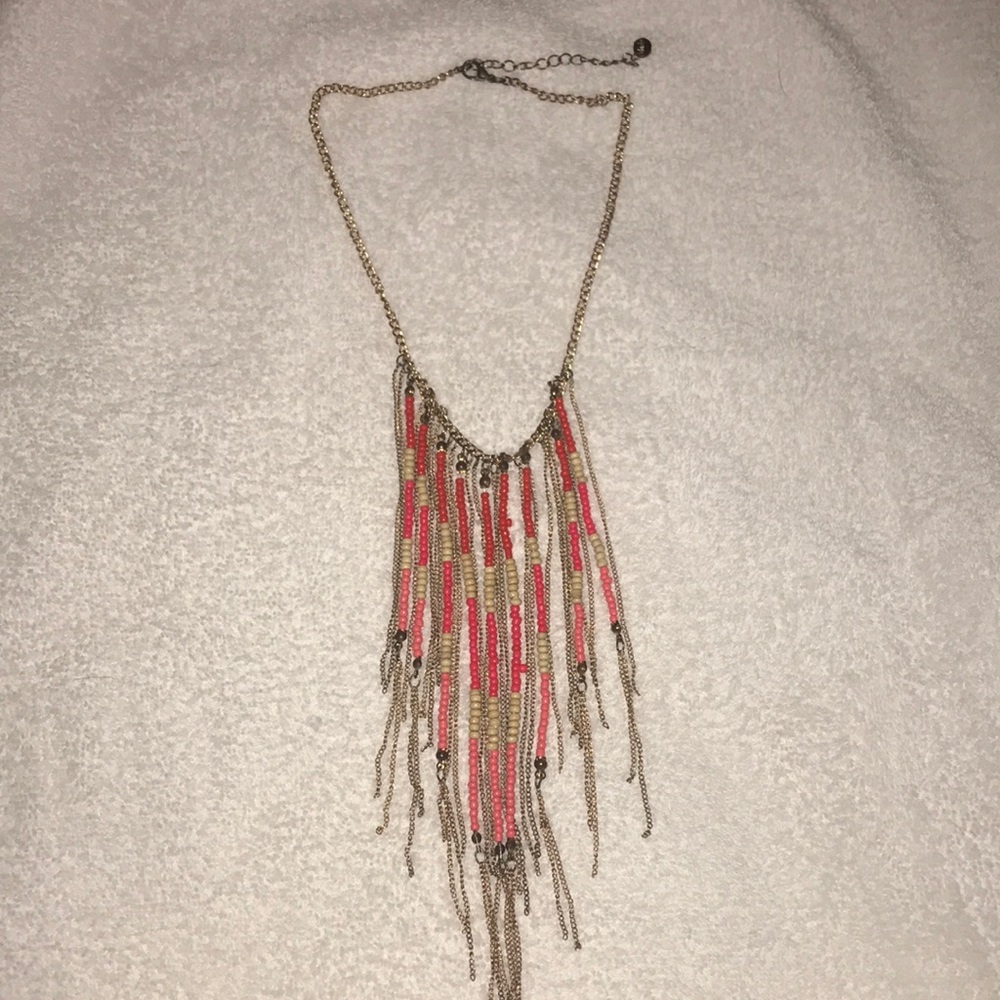 Sunset Colored Draped Necklace